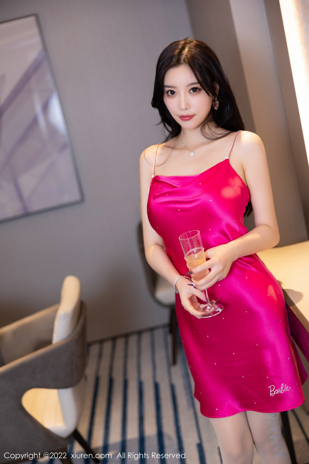 xgyw.top_XiuRen第5959期_女神杨晨晨Yome浴室脱红色短裙露无内肉丝秀惹火身材诱惑写真88P