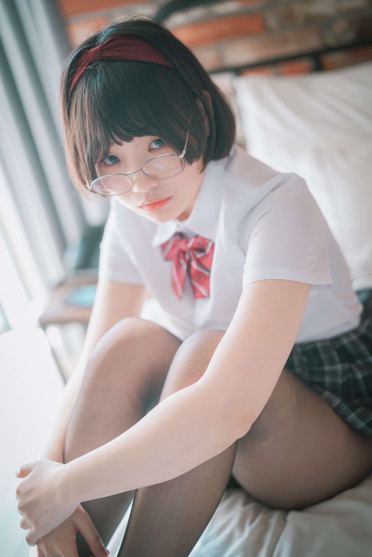 xgyw.top_[DJAWA]No.235_模特Mimmi_Model Student主题私房床上学生制服露翘臀美腿诱惑写真46P