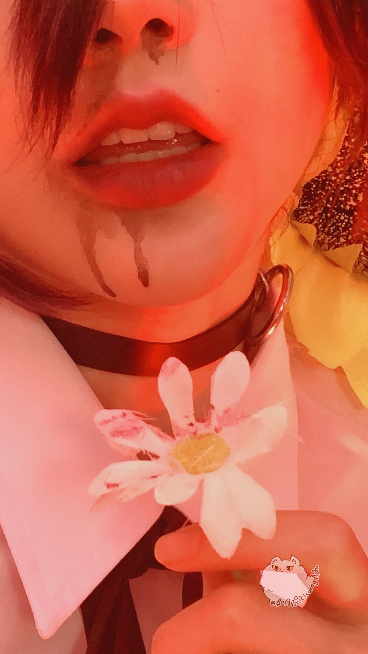 xgyw.top_网络美女Ash如月灰电锯人REZE主题性感无袖白T配黑色短裙黑丝袜迷人写真34P