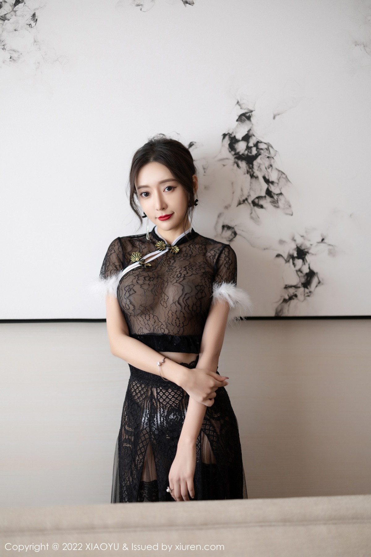 xgyw.top_[XiaoYu画语界]Vol.926_女神王馨瑶yanni性感黑色薄纱情趣旗袍配蕾丝袜惹火诱惑写真80P