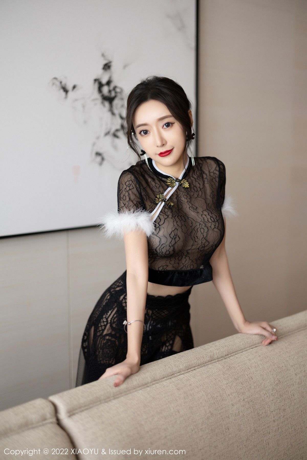 xgyw.top_[XiaoYu画语界]Vol.926_女神王馨瑶yanni性感黑色薄纱情趣旗袍配蕾丝袜惹火诱惑写真80P