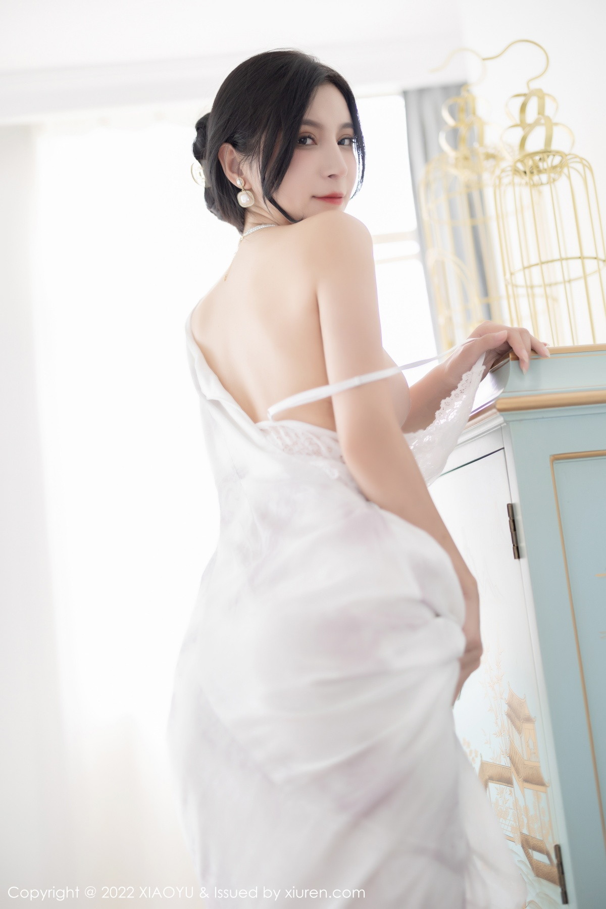 xgyw.top_[XiaoYu画语界]Vol.925_模特小蛮妖Yummy私房白色薄透裙露缕空蕾丝内衣撩人诱惑写真88P