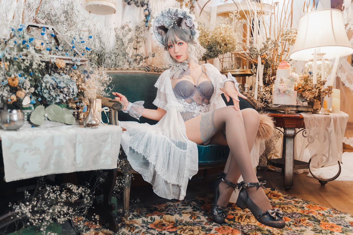 xgyw.top_Coser妹子Ely_eee布偶猫少女主题灰色紧身内衣配蕾丝吊袜秀完美身材诱惑写真51P