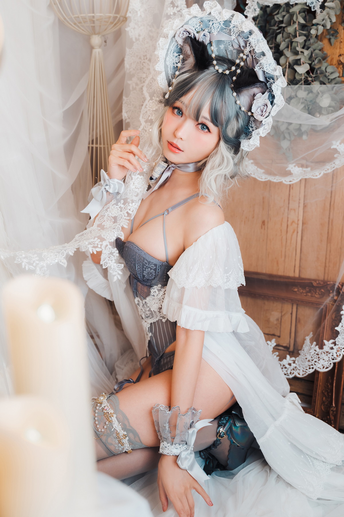 xgyw.top_Coser妹子Ely_eee布偶猫少女主题灰色紧身内衣配蕾丝吊袜秀完美身材诱惑写真51P