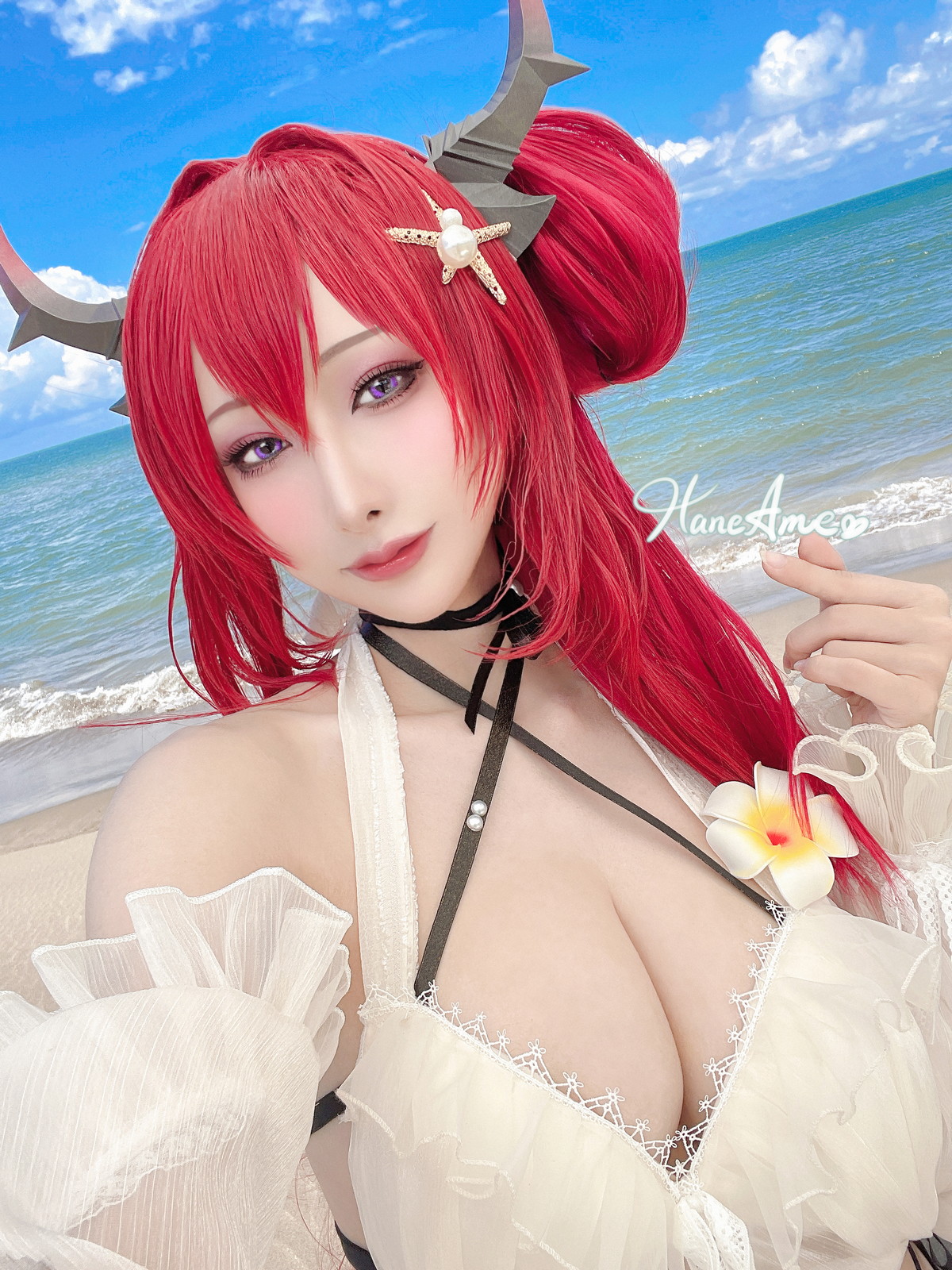 xgyw.top_Coser美女雨波_HaneAme泳裝主题海边沙滩性感比基尼秀完美身材惹火诱惑写真38P