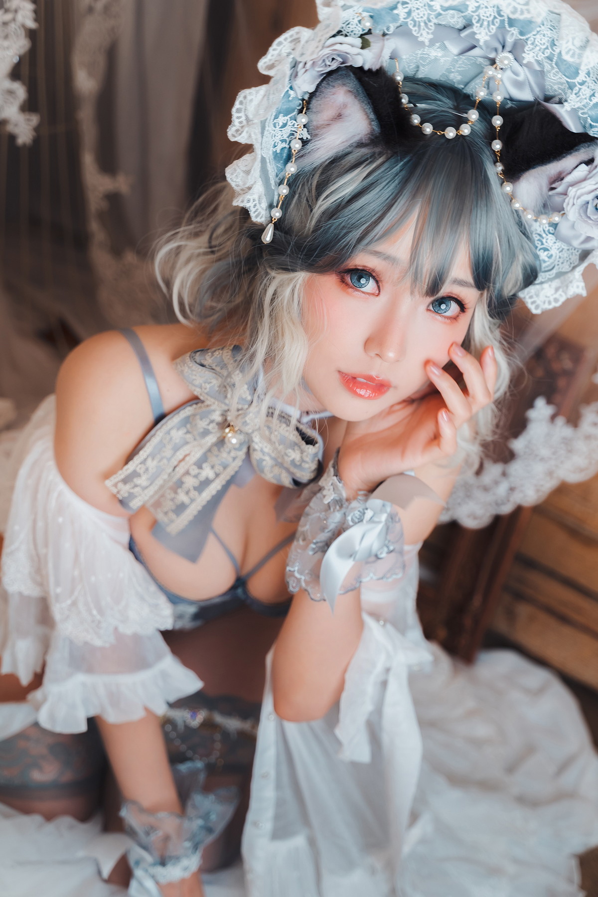 xgyw.top_Coser妹子Ely_eee布偶猫少女主题灰色紧身内衣配蕾丝吊袜秀完美身材诱惑写真51P
