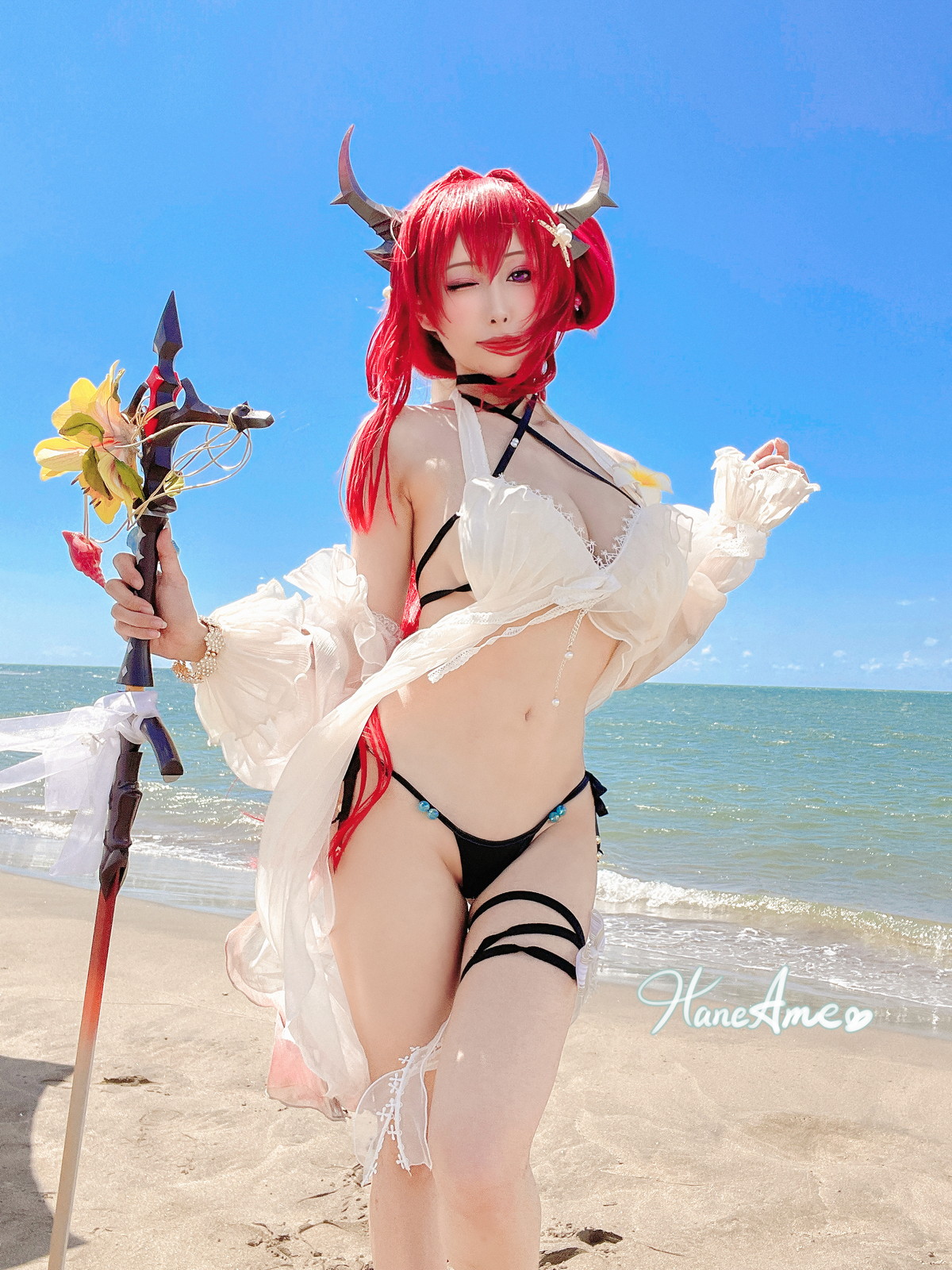 xgyw.top_Coser美女雨波_HaneAme泳裝主题海边沙滩性感比基尼秀完美身材惹火诱惑写真38P