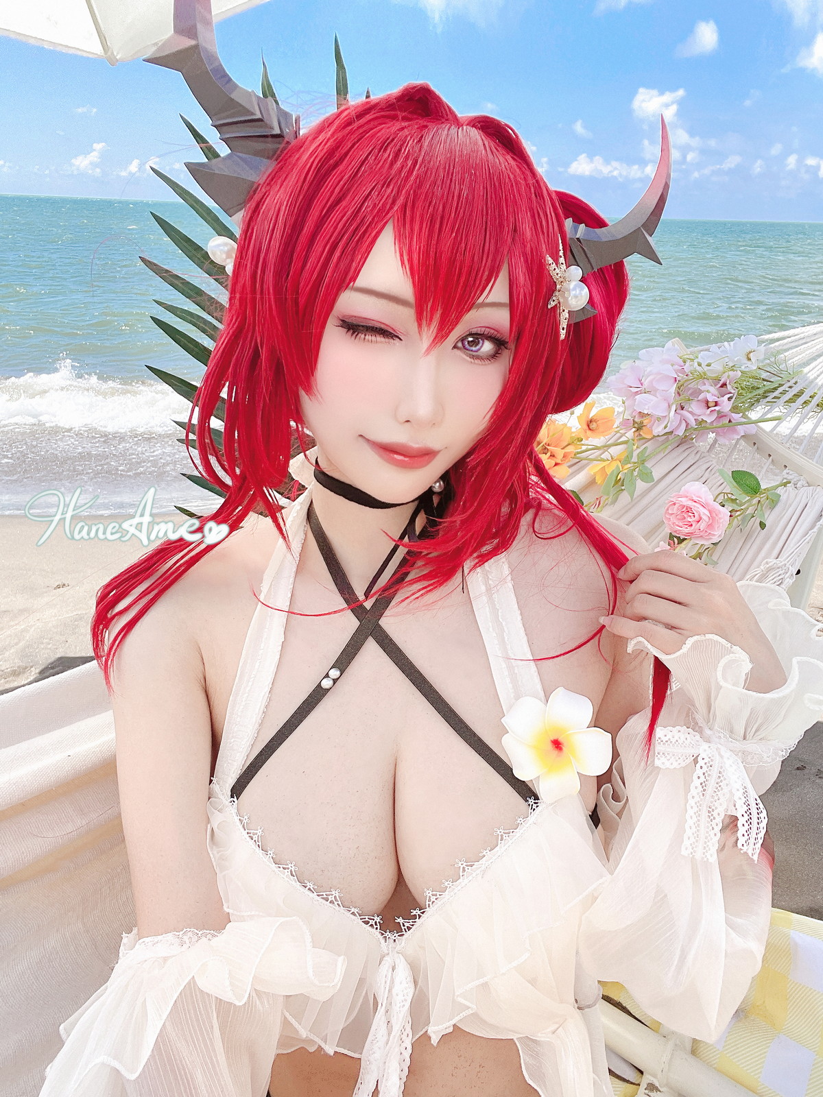 xgyw.top_Coser美女雨波_HaneAme泳裝主题海边沙滩性感比基尼秀完美身材惹火诱惑写真38P