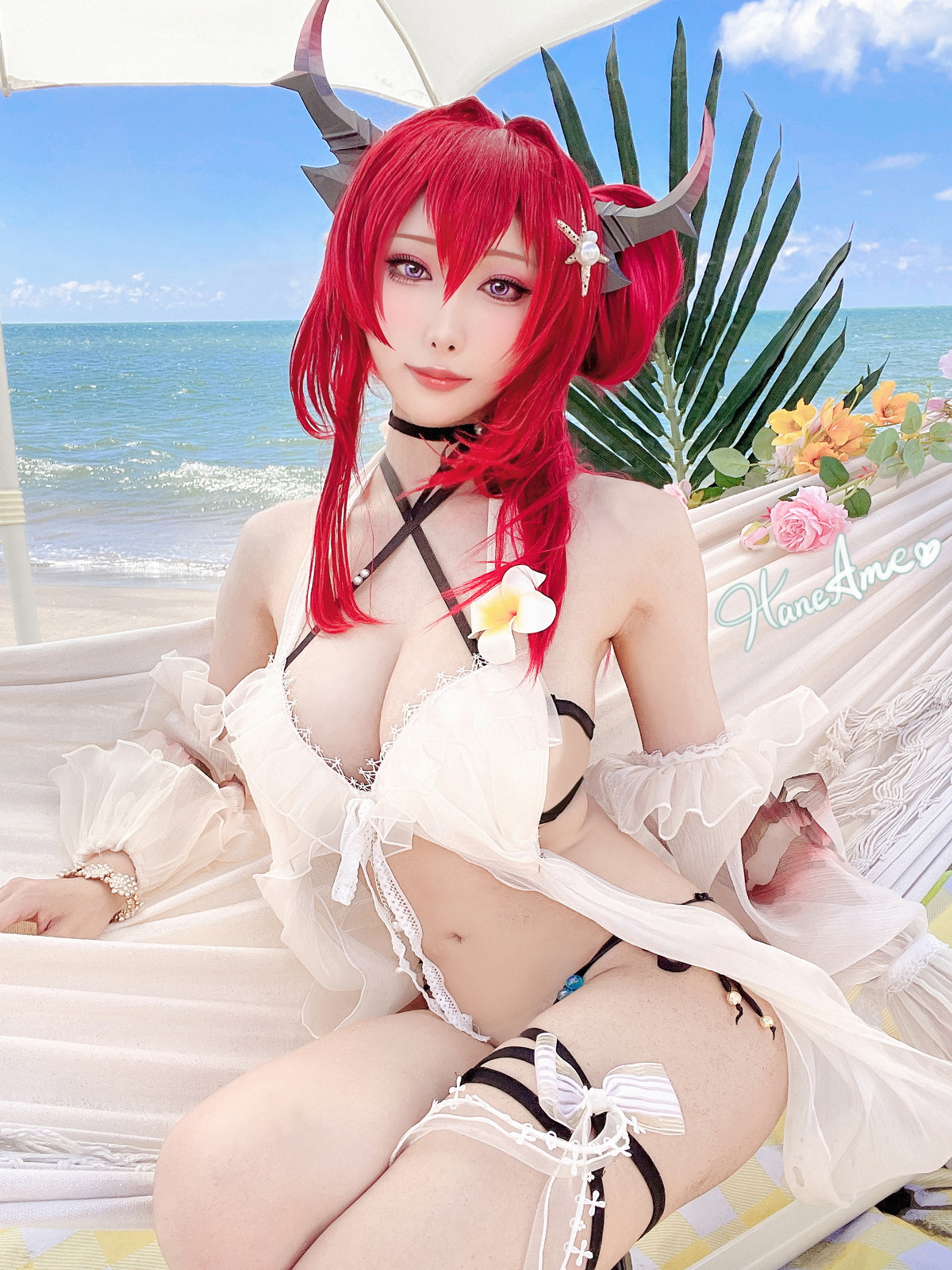 xgyw.top_Coser美女雨波_HaneAme泳裝主题海边沙滩性感比基尼秀完美身材惹火诱惑写真38P