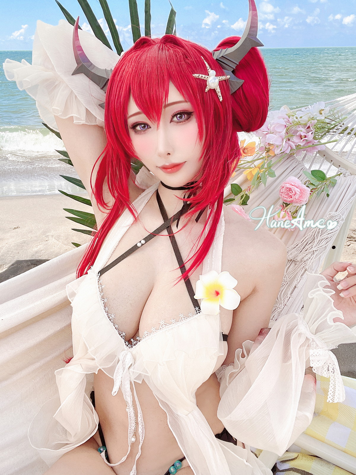 xgyw.top_Coser美女雨波_HaneAme泳裝主题海边沙滩性感比基尼秀完美身材惹火诱惑写真38P