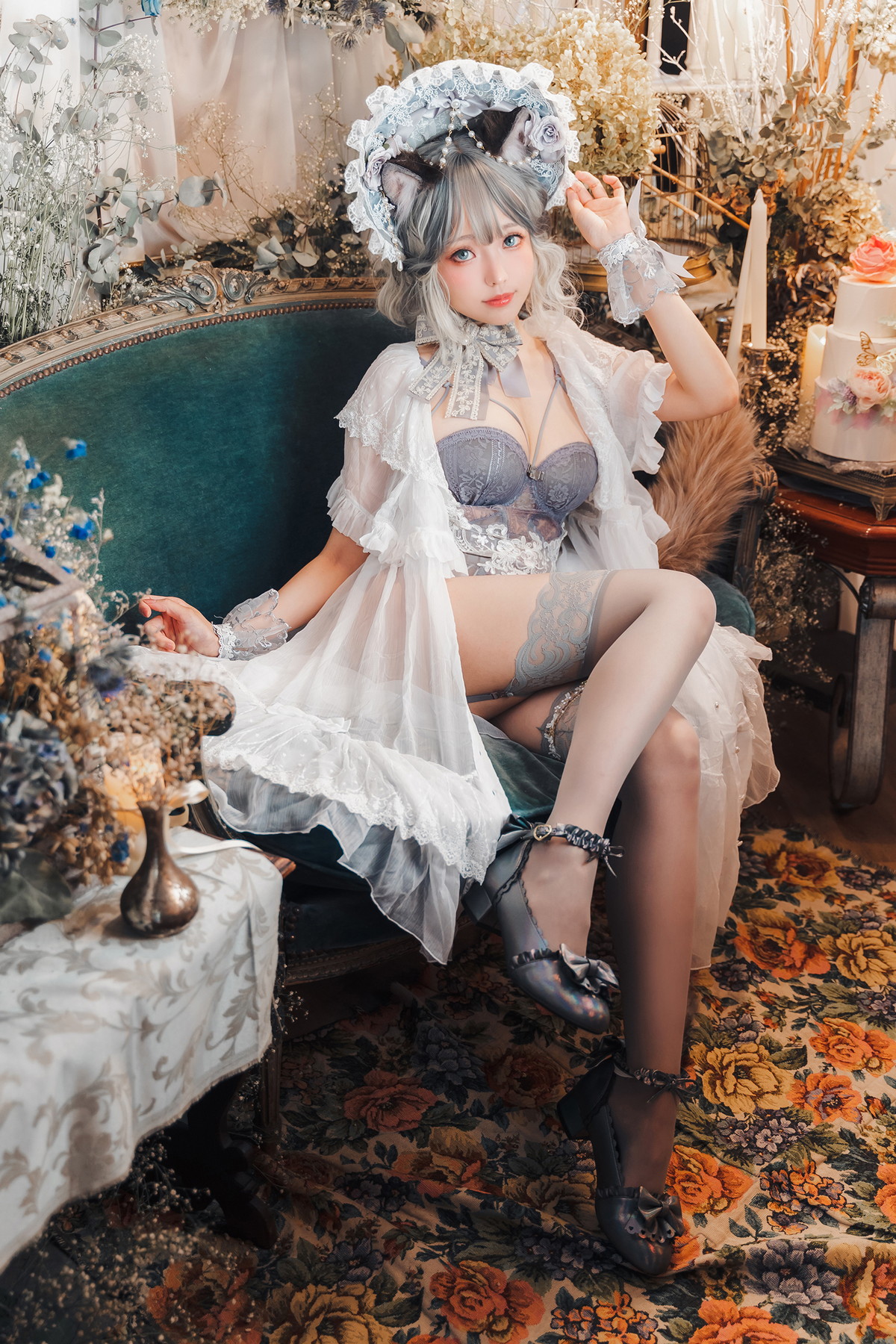 xgyw.top_Coser妹子Ely_eee布偶猫少女主题灰色紧身内衣配蕾丝吊袜秀完美身材诱惑写真51P