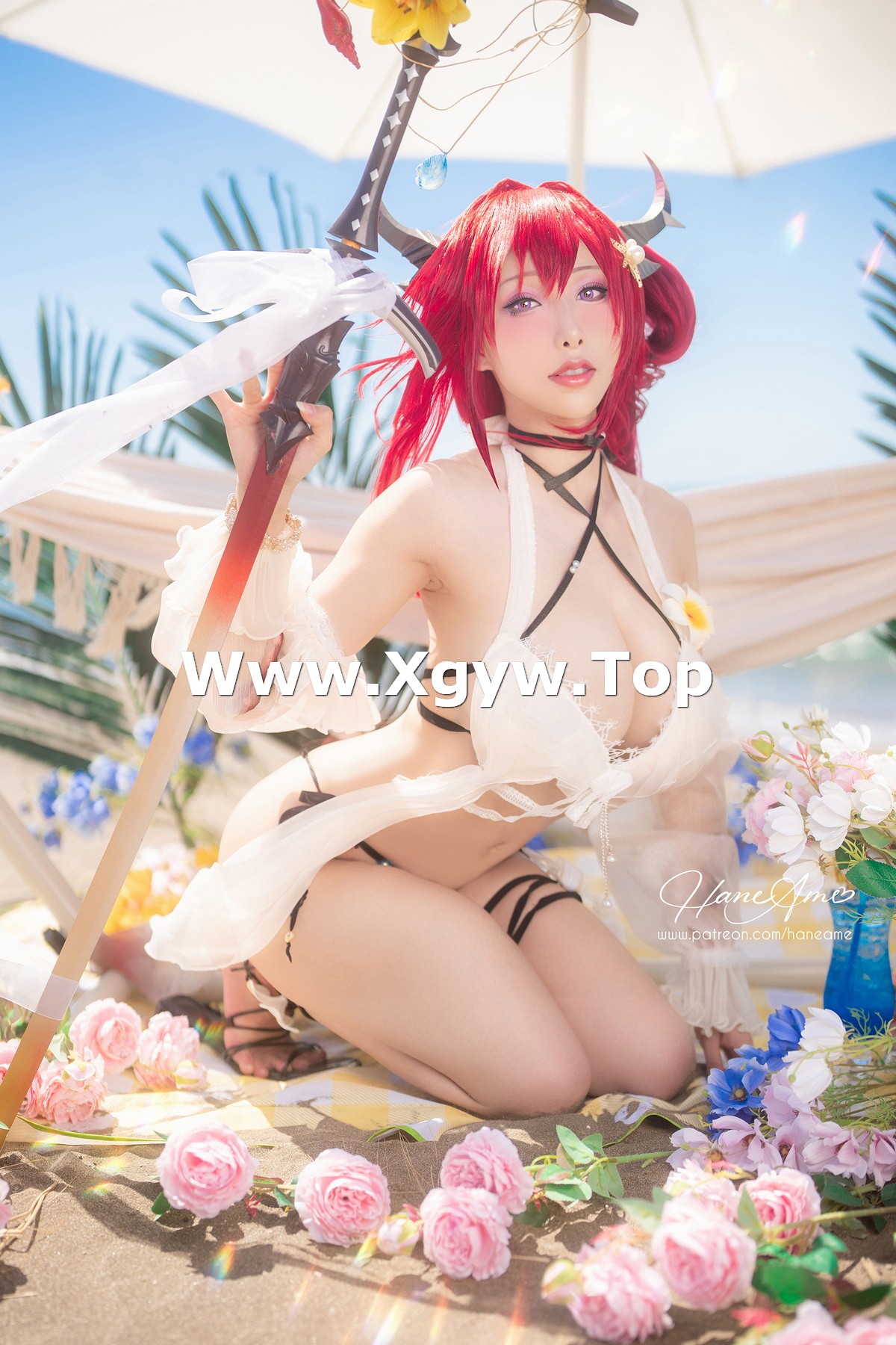 xgyw.top_Coser美女雨波_HaneAme泳裝主题海边沙滩性感比基尼秀完美身材惹火诱惑写真38P
