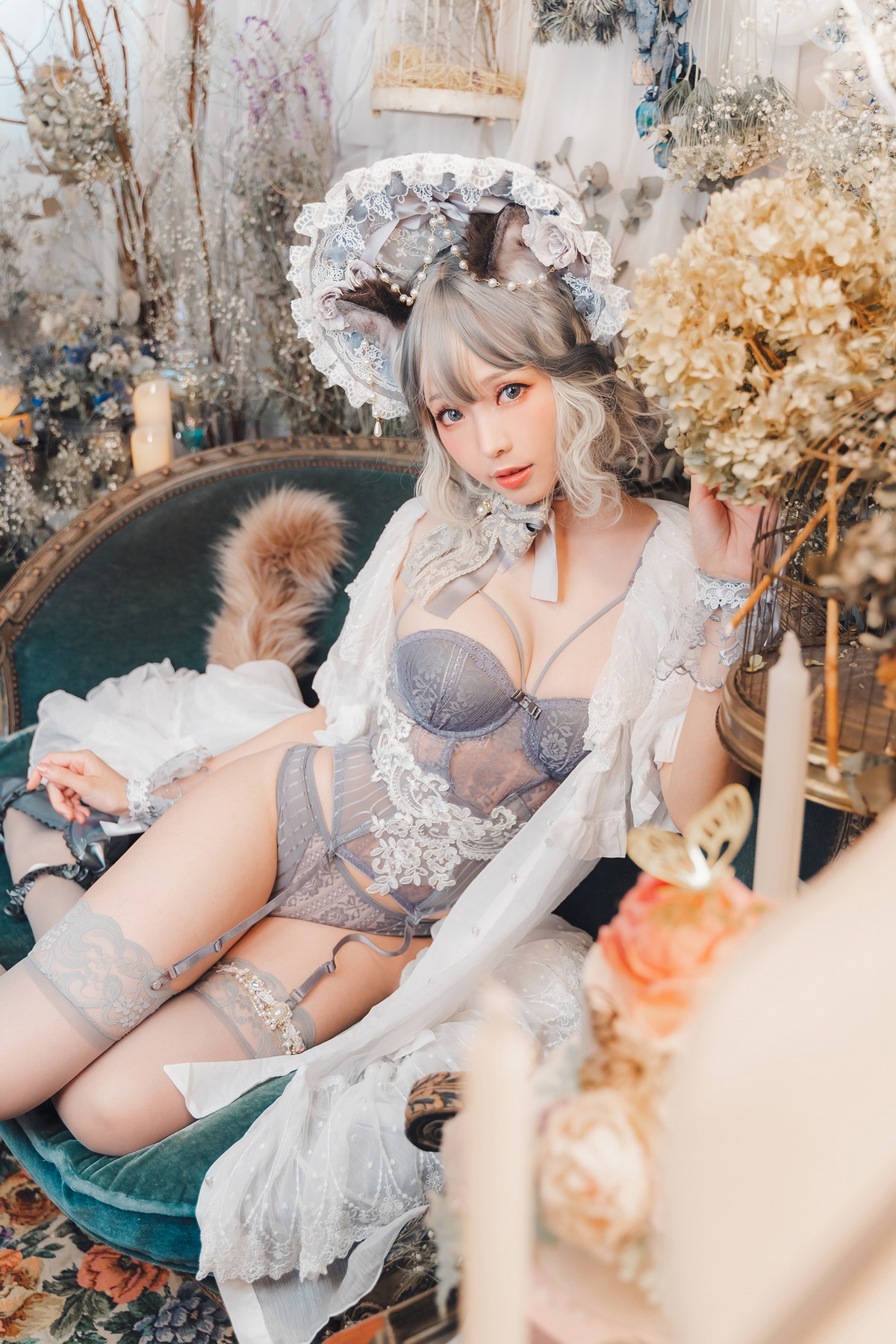 xgyw.top_Coser妹子Ely_eee布偶猫少女主题灰色紧身内衣配蕾丝吊袜秀完美身材诱惑写真51P