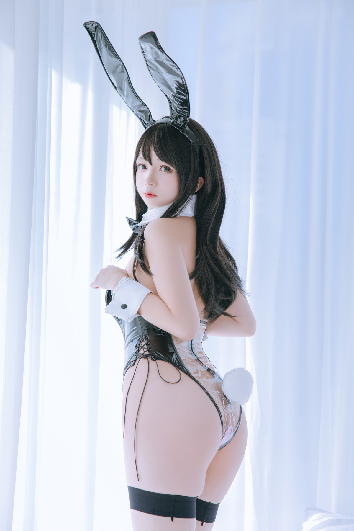 xgyw.top_Cosplay美女日奈娇透明兔女郎主题私房性感薄透连体衣秀惹火身材撩人诱惑写真60P