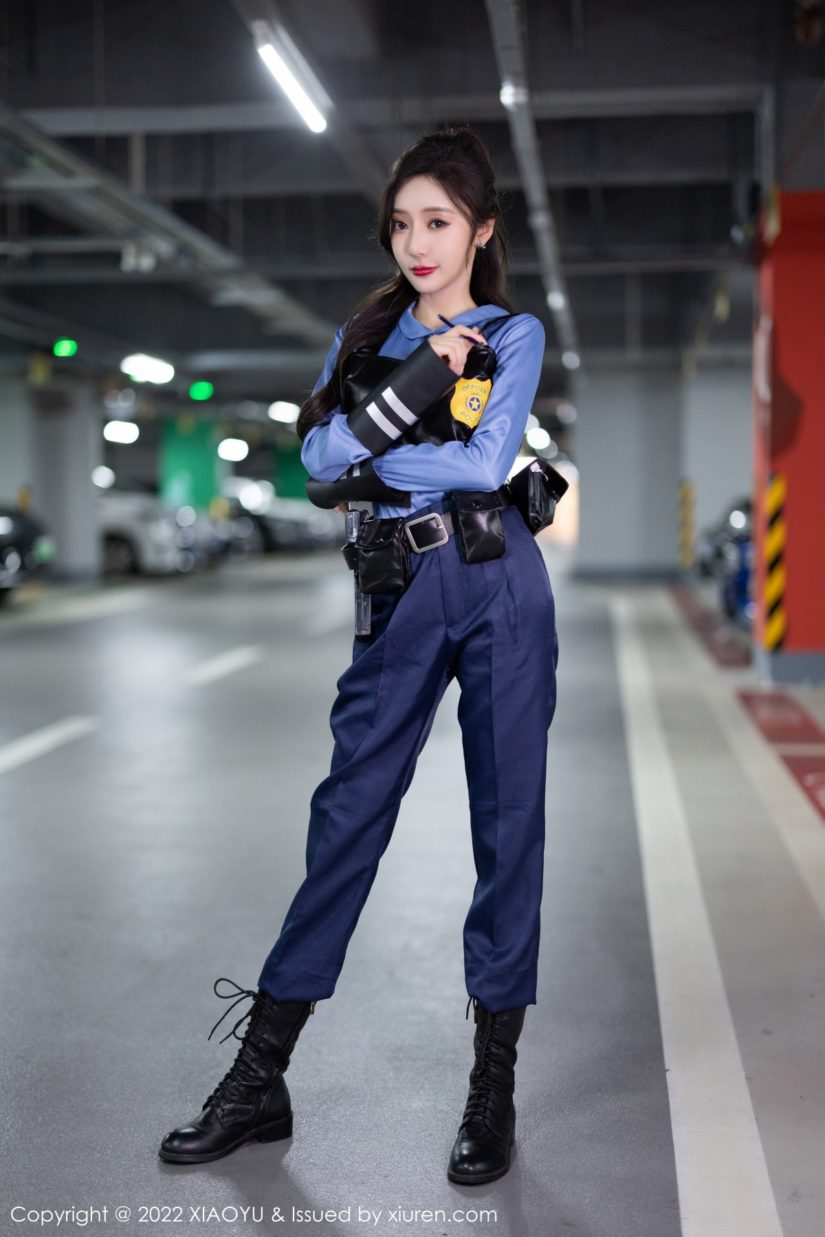 xgyw.top_[XiaoYu画语界]Vol.929_女神王馨瑶yanni脱蓝色女警官制服露黑色蕾丝内衣完美诱惑写真80P