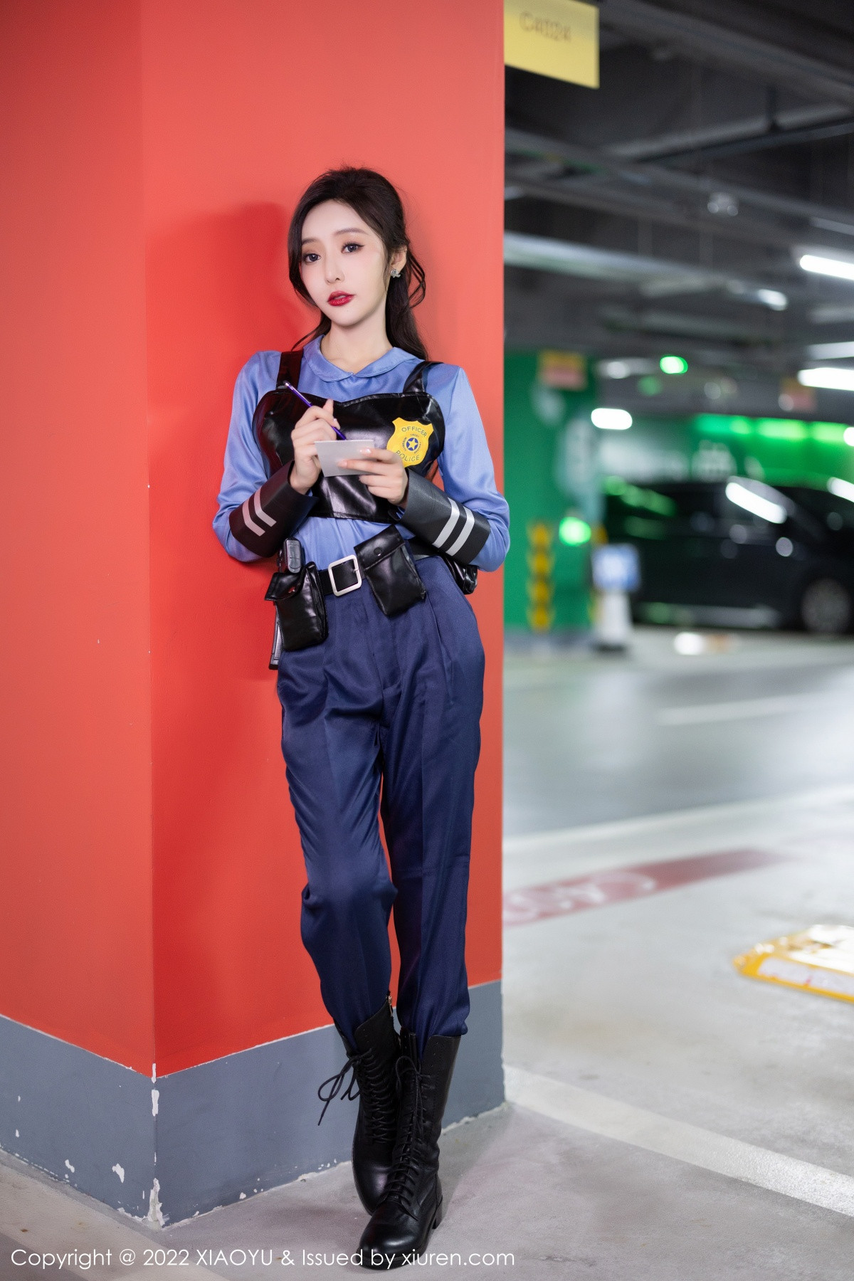 xgyw.top_[XiaoYu画语界]Vol.929_女神王馨瑶yanni脱蓝色女警官制服露黑色蕾丝内衣完美诱惑写真80P