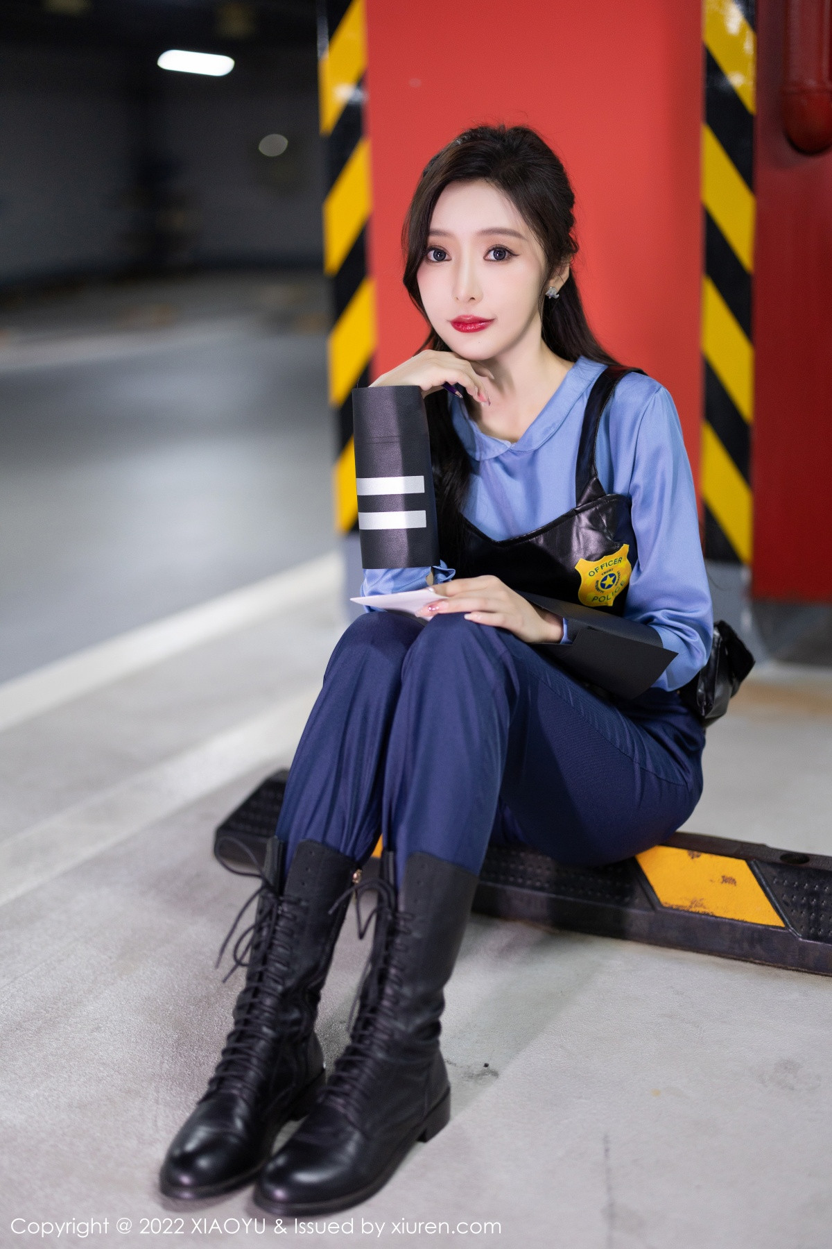 xgyw.top_[XiaoYu画语界]Vol.929_女神王馨瑶yanni脱蓝色女警官制服露黑色蕾丝内衣完美诱惑写真80P