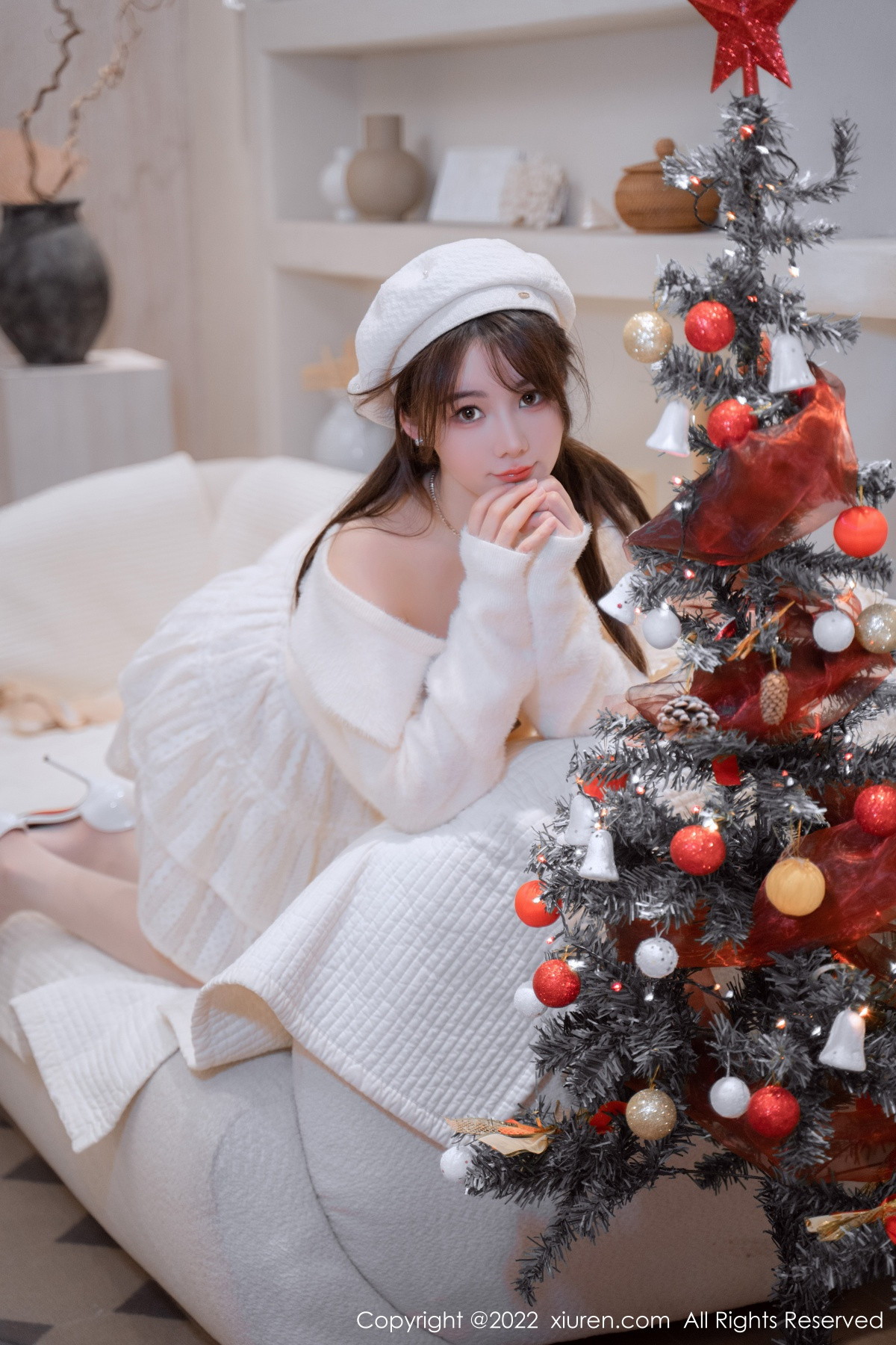 xgyw.top_XiuRen第6025期_模特婠婠么性感白色毛线上衣配白短裙秀曼妙身姿完美诱惑写真68P