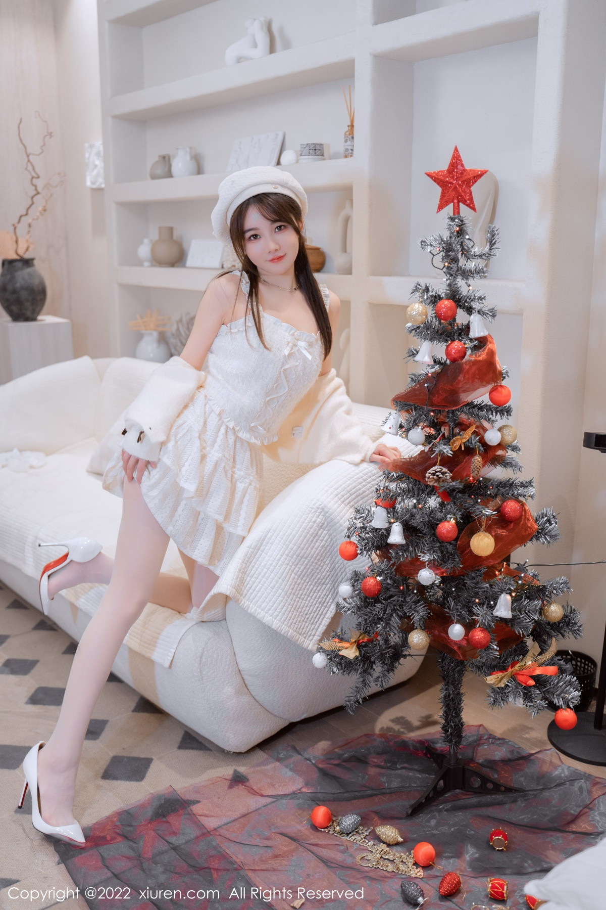 xgyw.top_XiuRen第6025期_模特婠婠么性感白色毛线上衣配白短裙秀曼妙身姿完美诱惑写真68P