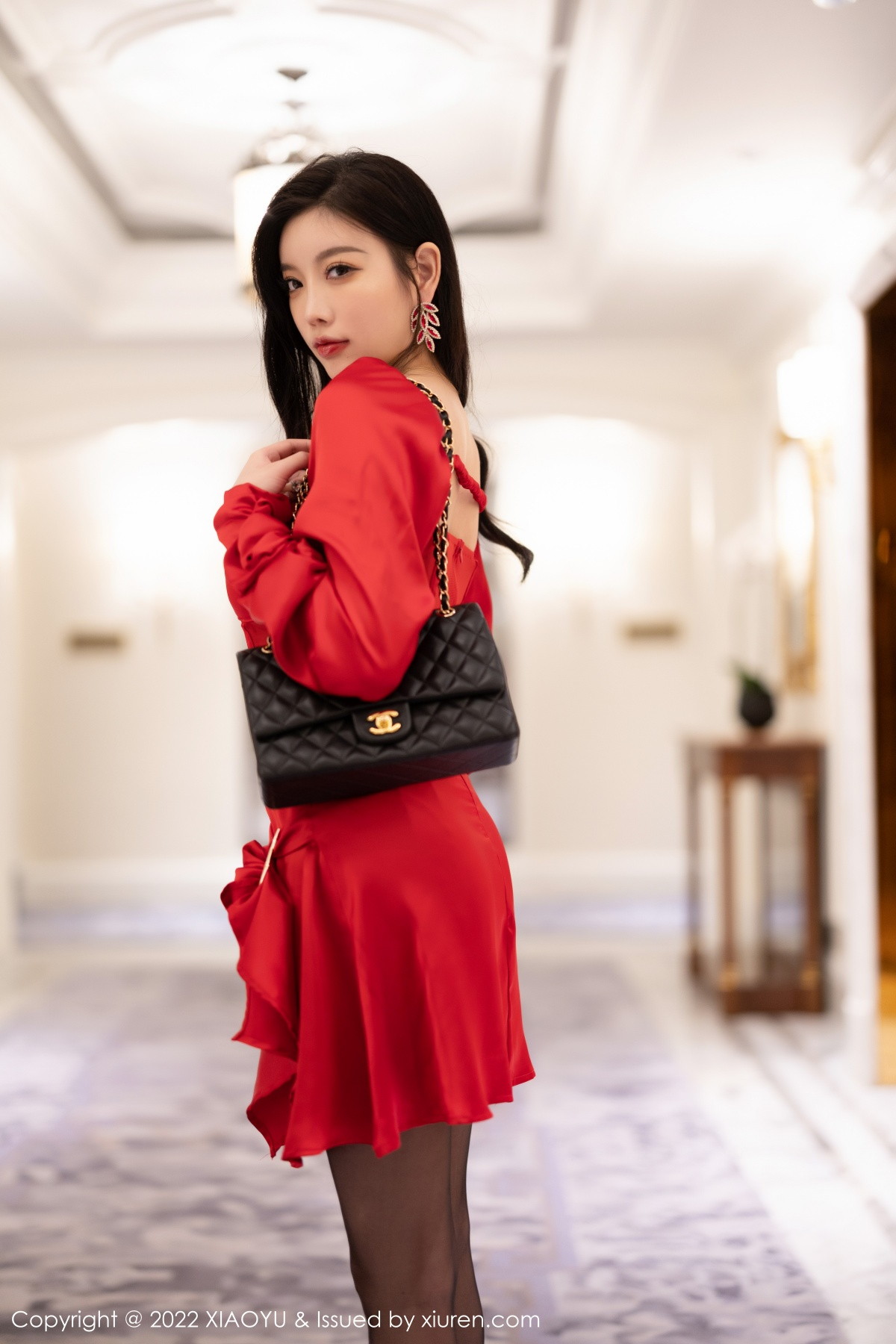 Xgyw.Net_[XiaoYu画语界]Vol.932_女神杨晨晨Yome性感红色礼裙配黑丝吊袜秀完美身材诱惑写真81P