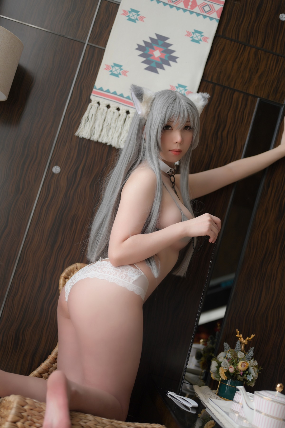 Xgyw.Net_Coser美女鹿野希肉肉的可爱主题私房性感灰色内衣配白内裤秀丰满身材诱惑写真73P
