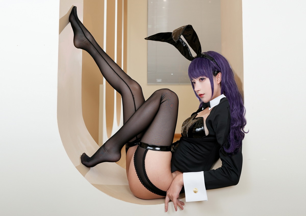 Xgyw.Net_网络美女豪歌喜多川海梦兔女郎主题私房黑色皮质连体内衣配黑丝吊袜诱惑写真67P