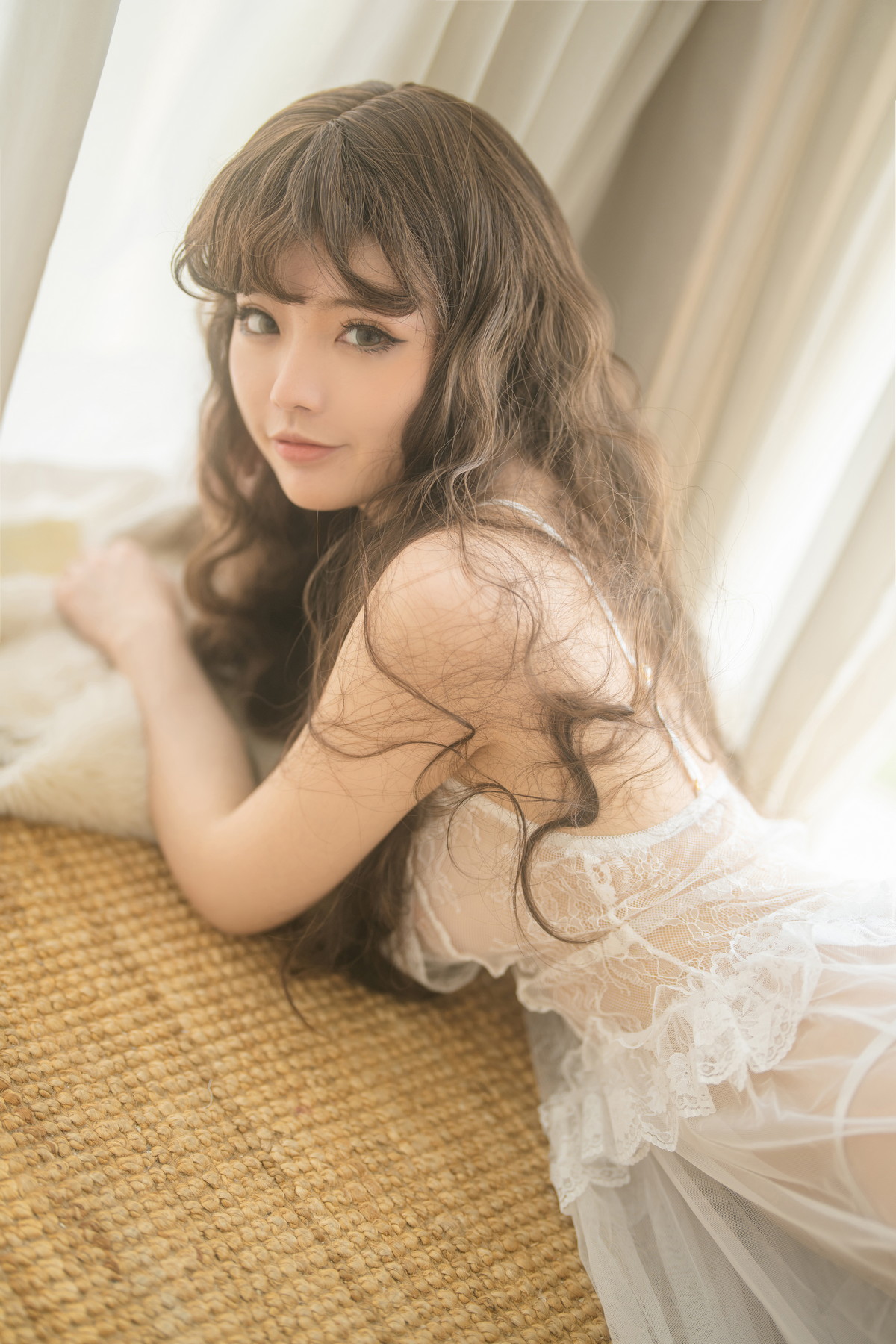 Xgyw.Net_Coser美女桃良阿宅纱裙主题私房脱性感白色薄纱裙露火辣身材极致诱惑写真34P