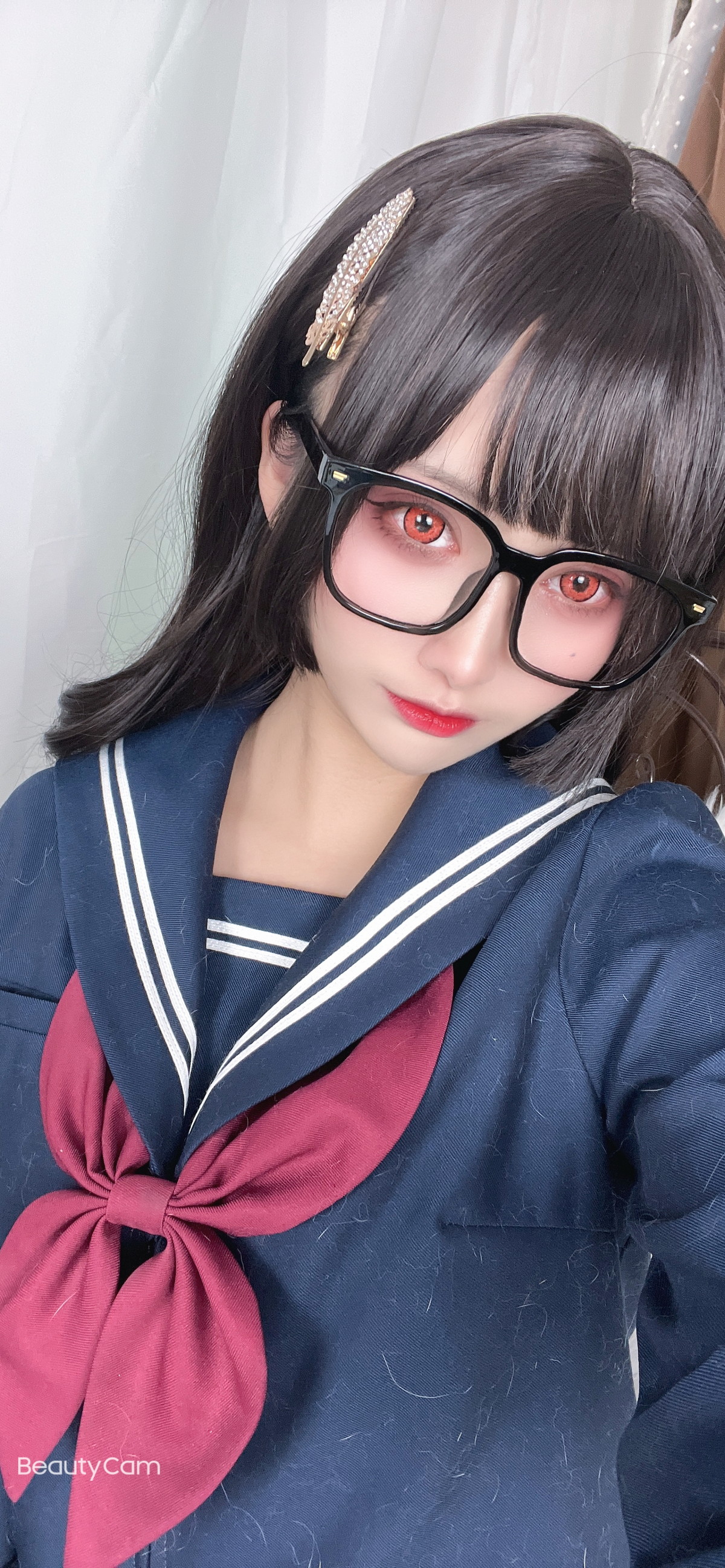Xgyw.Net_动漫博主洛璃LoLiSAMA漫画主题私房脱学生制服露性感蕾丝内衣丰满诱惑写真113P