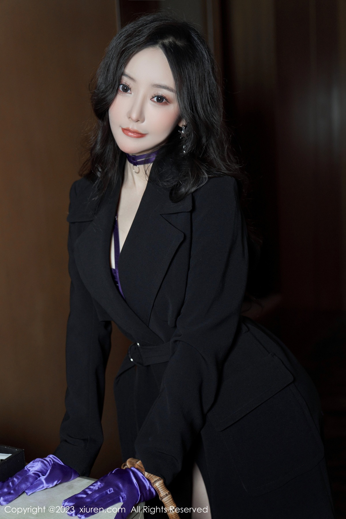 Xgyw.Net_XiuRen第6078期_女神王馨瑶yanni脱黑色外衣露紫色情趣内衣秀完美身材诱惑写真76P