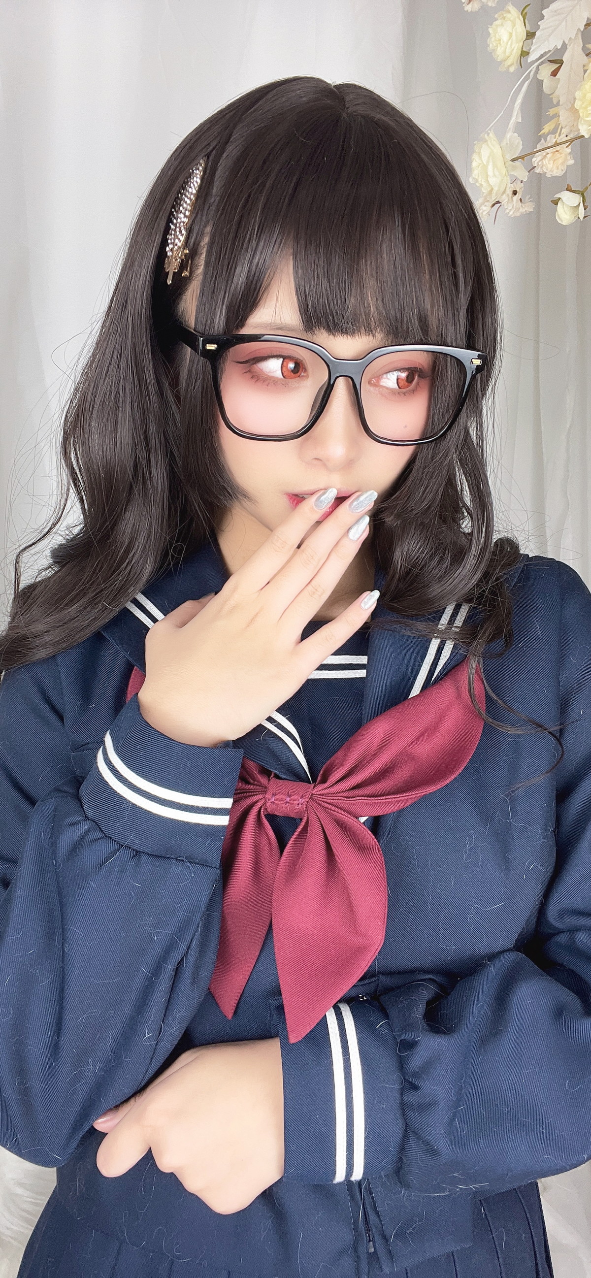 Xgyw.Net_动漫博主洛璃LoLiSAMA漫画主题私房脱学生制服露性感蕾丝内衣丰满诱惑写真113P