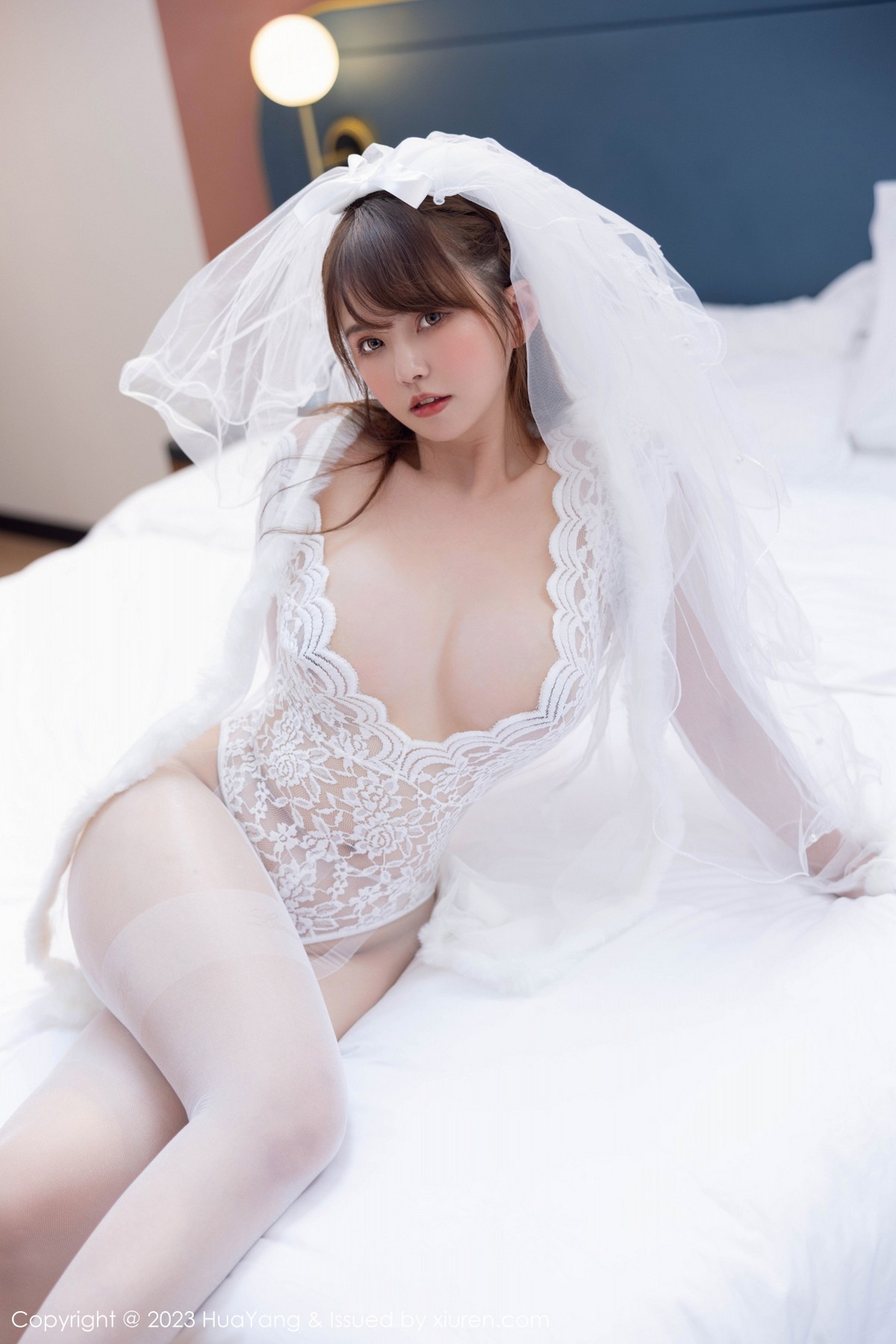 Xgyw.Net_[HuaYang花漾]Vol.524_模特张思允Nice私房性感白色薄透婚纱配无内白丝惹火诱惑写真63P