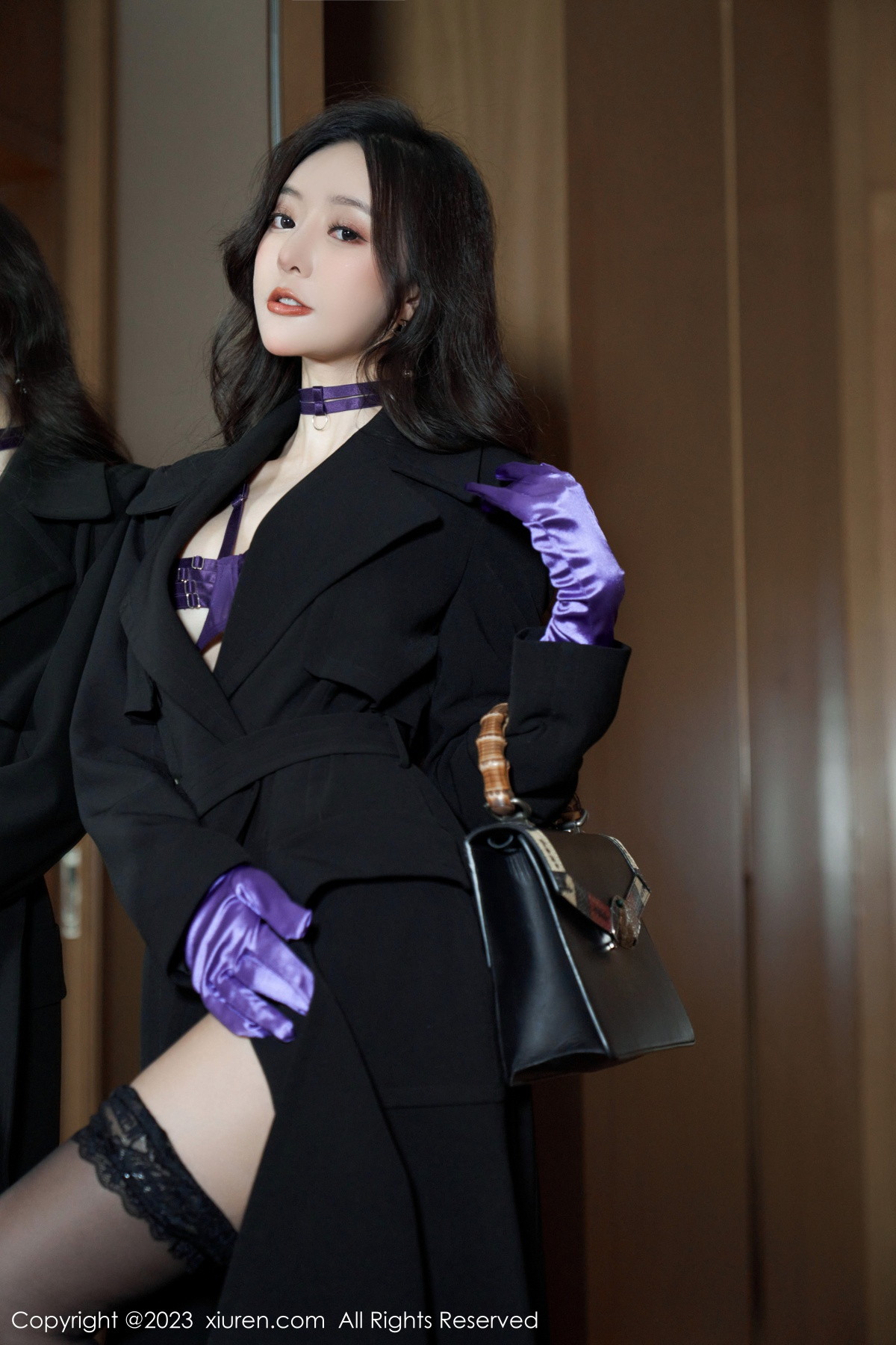 Xgyw.Net_XiuRen第6078期_女神王馨瑶yanni脱黑色外衣露紫色情趣内衣秀完美身材诱惑写真76P
