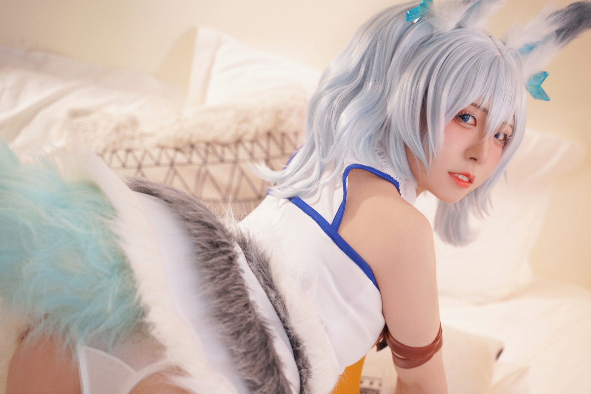 Xgyw.Net_微博美少女虎森森回复术士刹那主题私房床上性感服饰秀翘臀美腿迷人诱惑写真40P