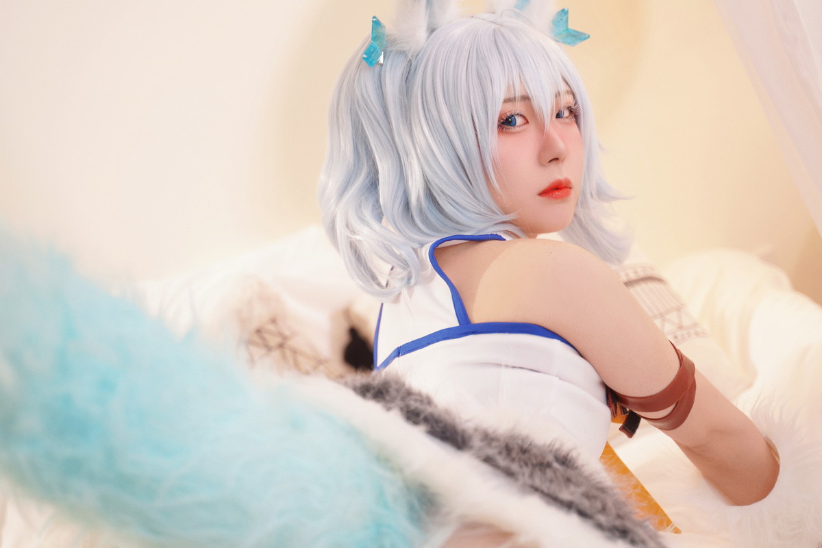 Xgyw.Net_微博美少女虎森森回复术士刹那主题私房床上性感服饰秀翘臀美腿迷人诱惑写真40P
