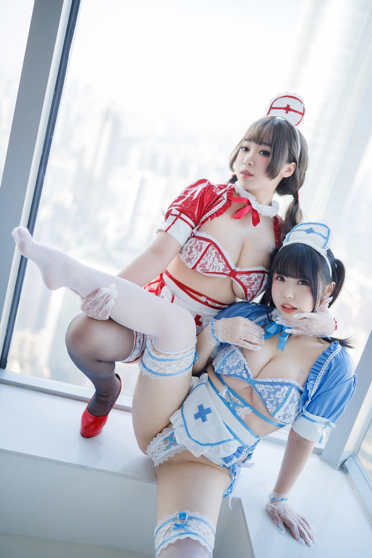 Xgyw.Net_网络美女胡桃猫＆十万珍吱伏特诊疗预约主题私房性感姐妹花情趣内衣惹火诱惑写真167P
