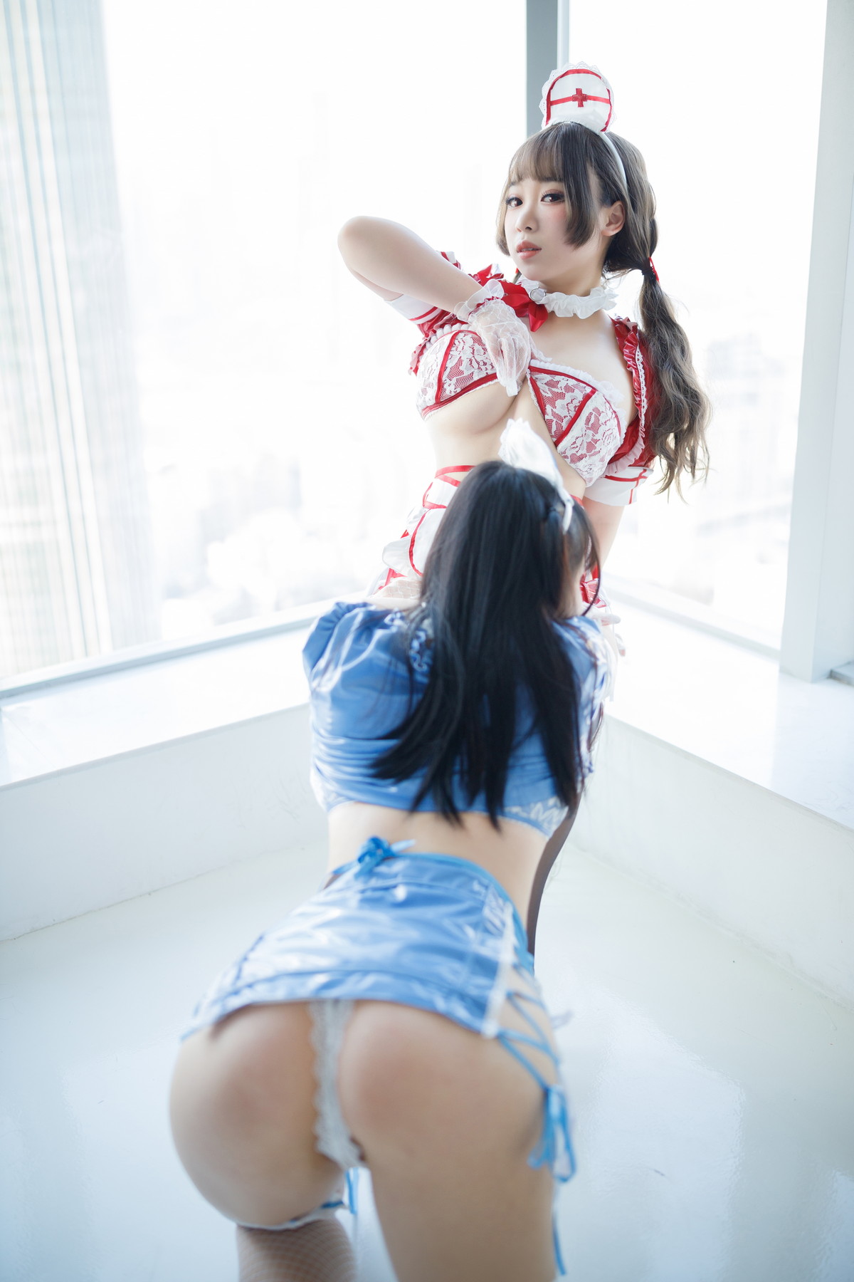 Xgyw.Net_网络美女胡桃猫＆十万珍吱伏特诊疗预约主题私房性感姐妹花情趣内衣惹火诱惑写真167P