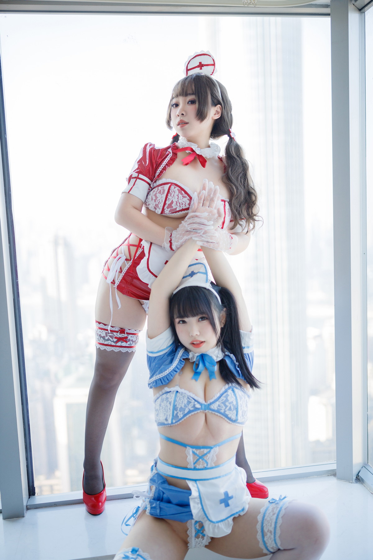 Xgyw.Net_网络美女胡桃猫＆十万珍吱伏特诊疗预约主题私房性感姐妹花情趣内衣惹火诱惑写真167P