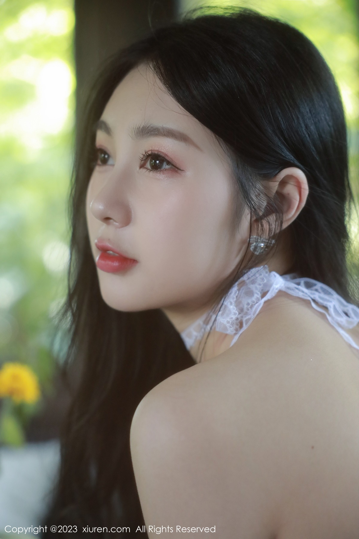 Xgyw.Net_XiuRen第6117期_模特谢晚晚浅蓝色吊带短裙配超薄无内肉丝秀翘臀美腿诱惑写真79P