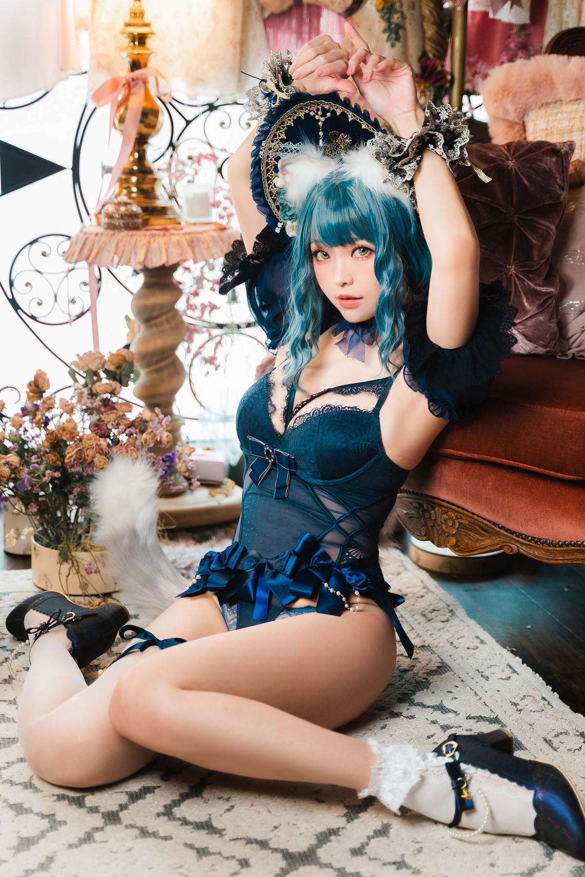 Xgyw.Net_Coser妹子Ely_eee折耳猫少女人形主题性感情趣服饰露蕾丝内衣迷人诱惑写真60P