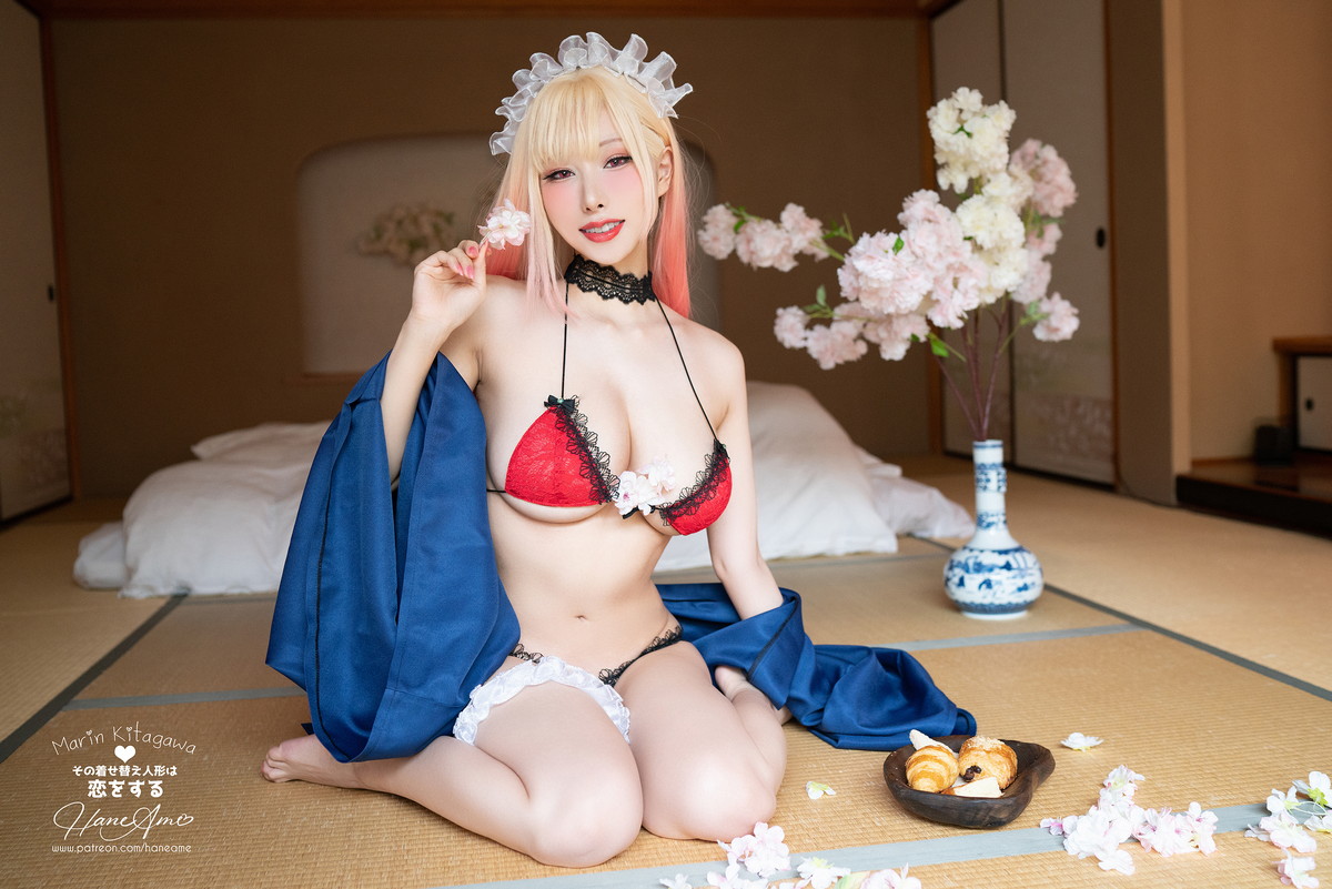 Xgyw.Net_Coser美女雨波_HaneAme-LINGERIE主题性感蕾丝边情趣内衣秀丰满身材诱惑写真27P