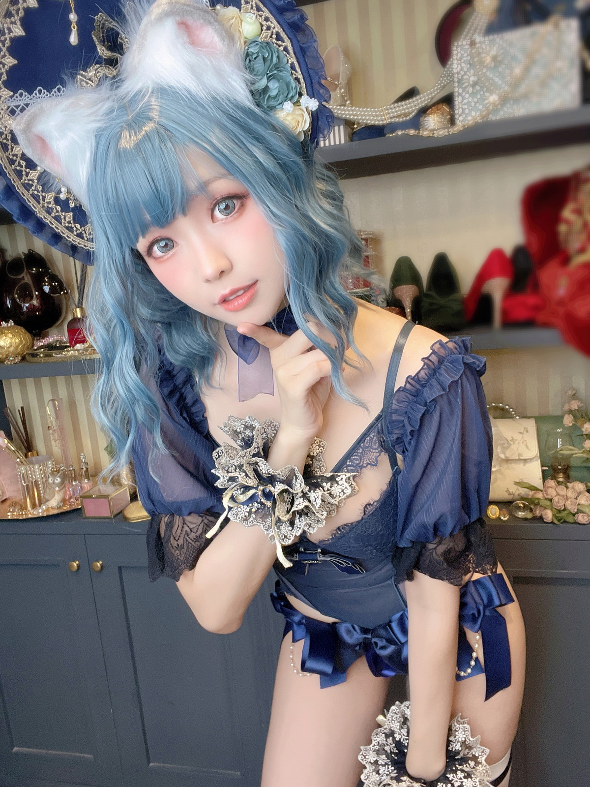 Xgyw.Net_Coser妹子Ely_eee折耳猫少女人形主题性感情趣服饰露蕾丝内衣迷人诱惑写真60P