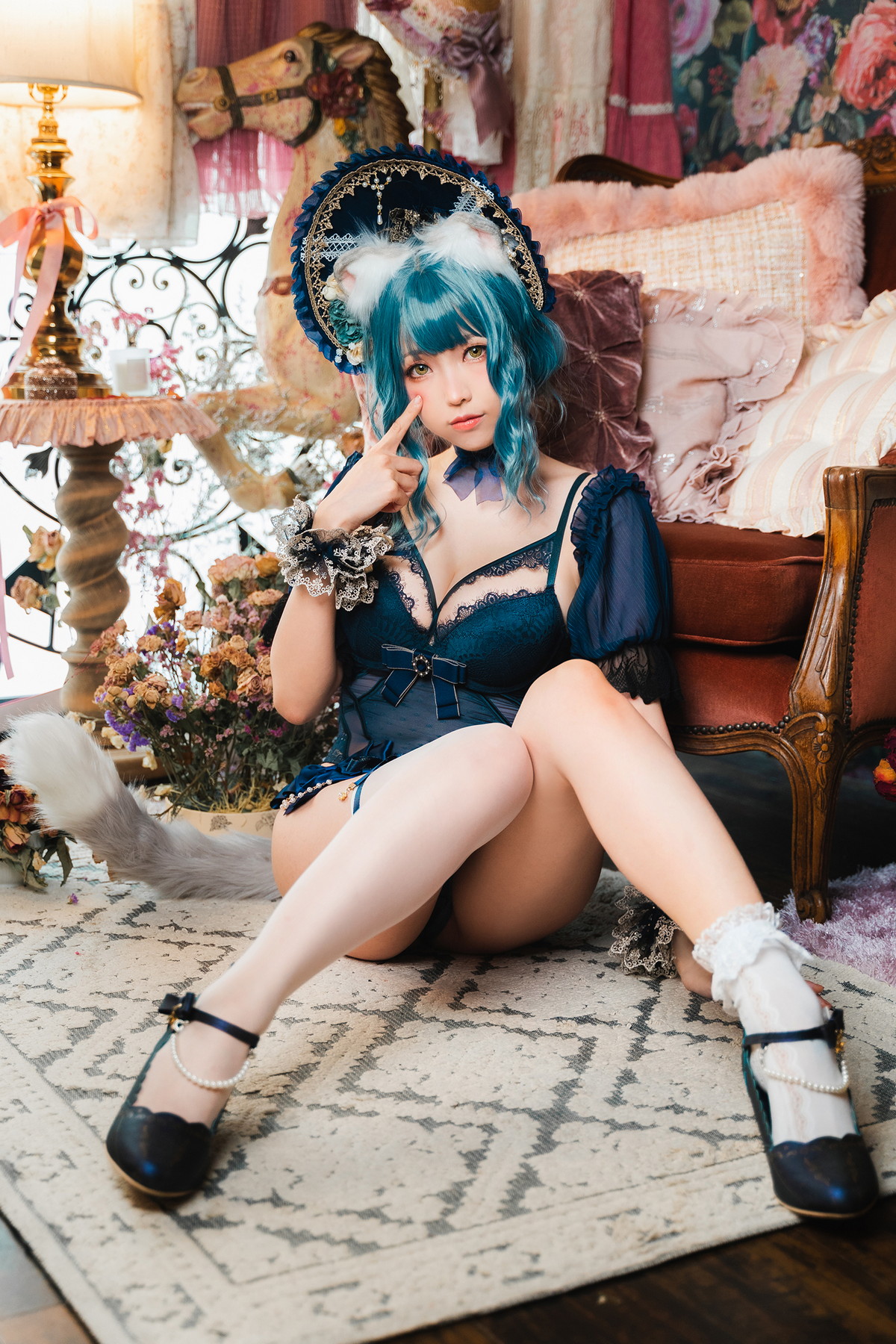 Xgyw.Net_Coser妹子Ely_eee折耳猫少女人形主题性感情趣服饰露蕾丝内衣迷人诱惑写真60P