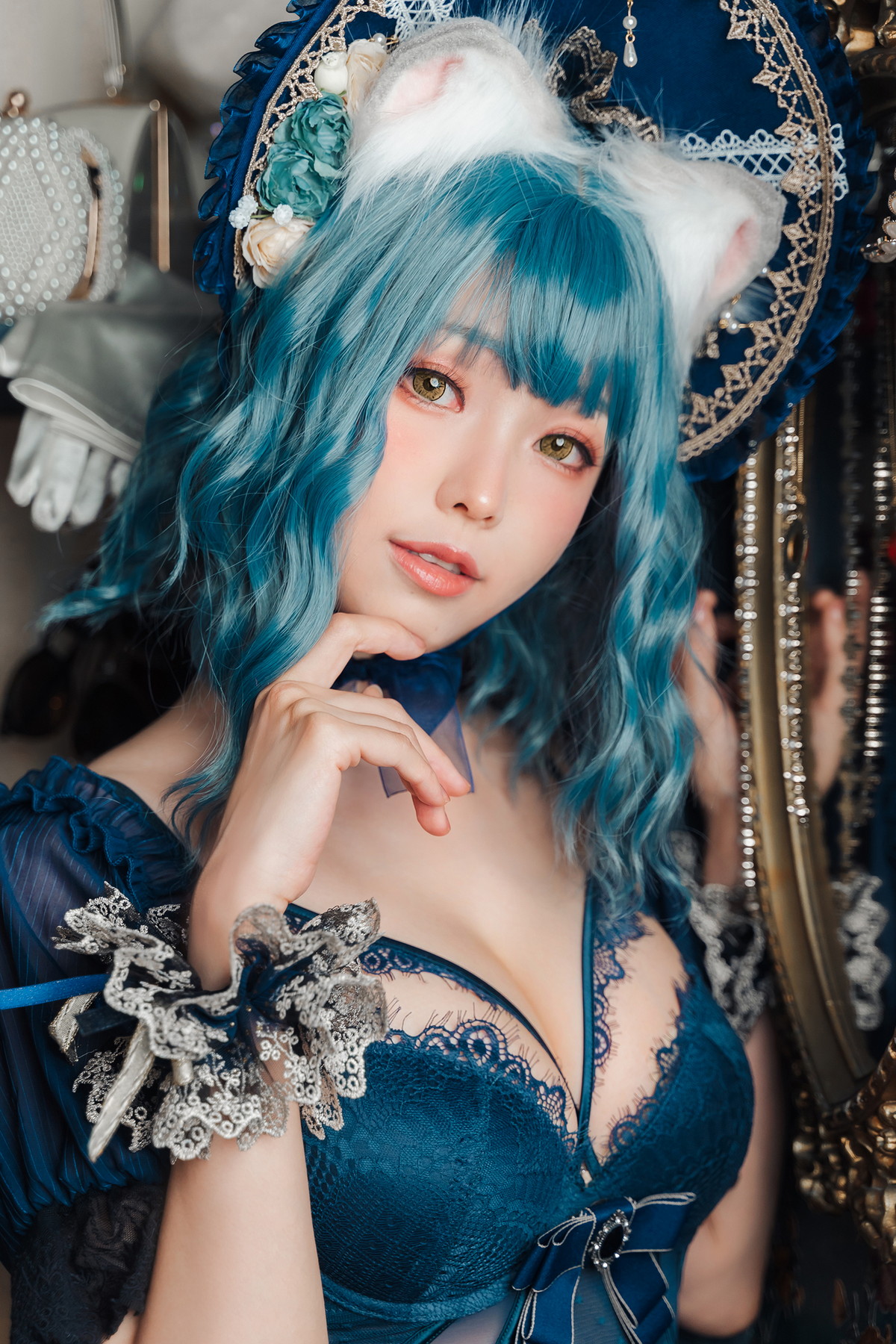 Xgyw.Net_Coser妹子Ely_eee折耳猫少女人形主题性感情趣服饰露蕾丝内衣迷人诱惑写真60P