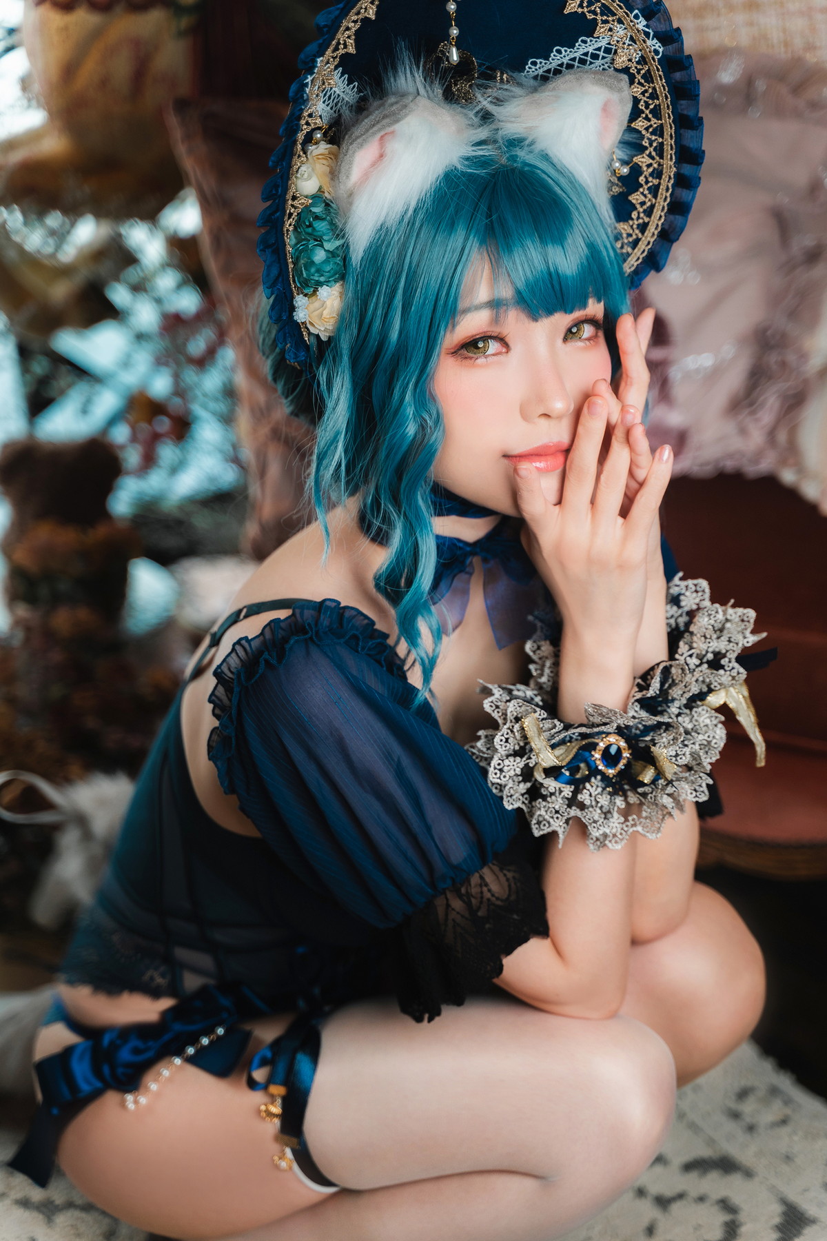 Xgyw.Net_Coser妹子Ely_eee折耳猫少女人形主题性感情趣服饰露蕾丝内衣迷人诱惑写真60P