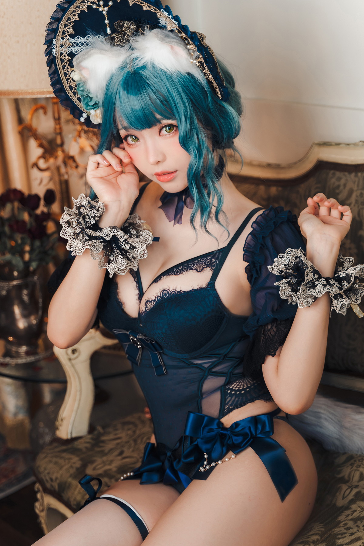 Xgyw.Net_Coser妹子Ely_eee折耳猫少女人形主题性感情趣服饰露蕾丝内衣迷人诱惑写真60P