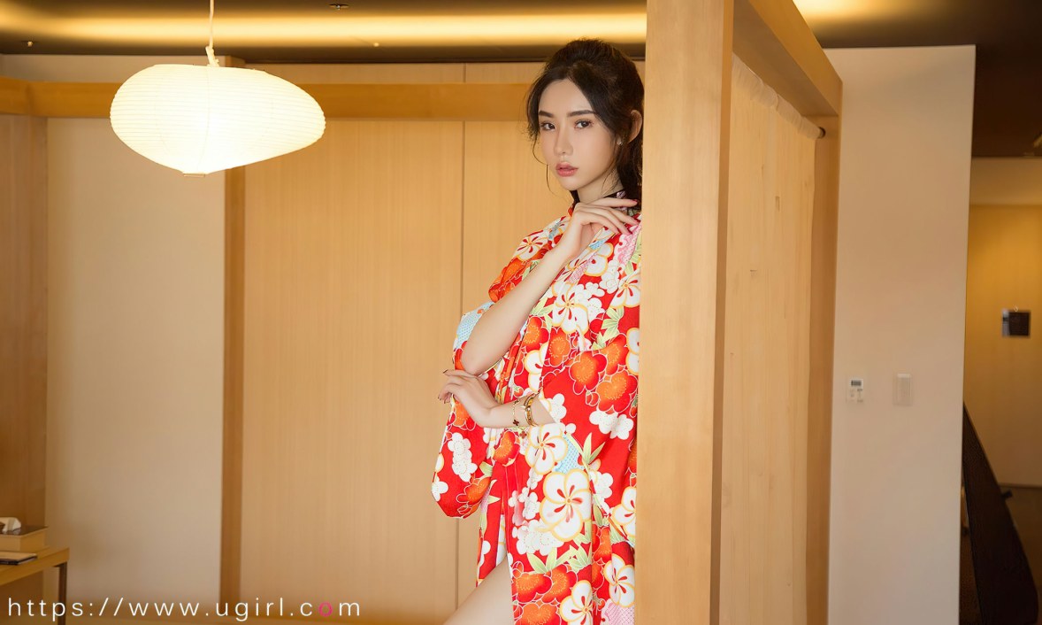 Xgyw.Net_[Ugirls爱尤物]No.2498_模特萌琪琪私房性感花色日系和服半脱秀白嫩肌肤迷人诱惑写真35P