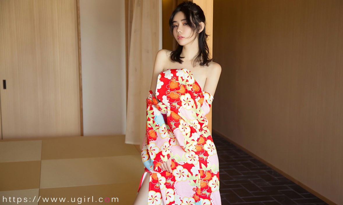 Xgyw.Net_[Ugirls爱尤物]No.2498_模特萌琪琪私房性感花色日系和服半脱秀白嫩肌肤迷人诱惑写真35P