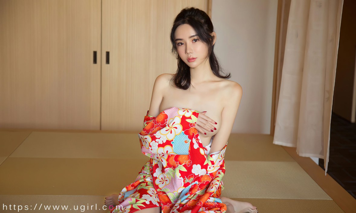 Xgyw.Net_[Ugirls爱尤物]No.2498_模特萌琪琪私房性感花色日系和服半脱秀白嫩肌肤迷人诱惑写真35P