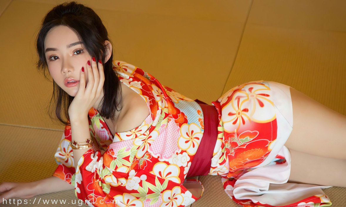 Xgyw.Net_[Ugirls爱尤物]No.2498_模特萌琪琪私房性感花色日系和服半脱秀白嫩肌肤迷人诱惑写真35P