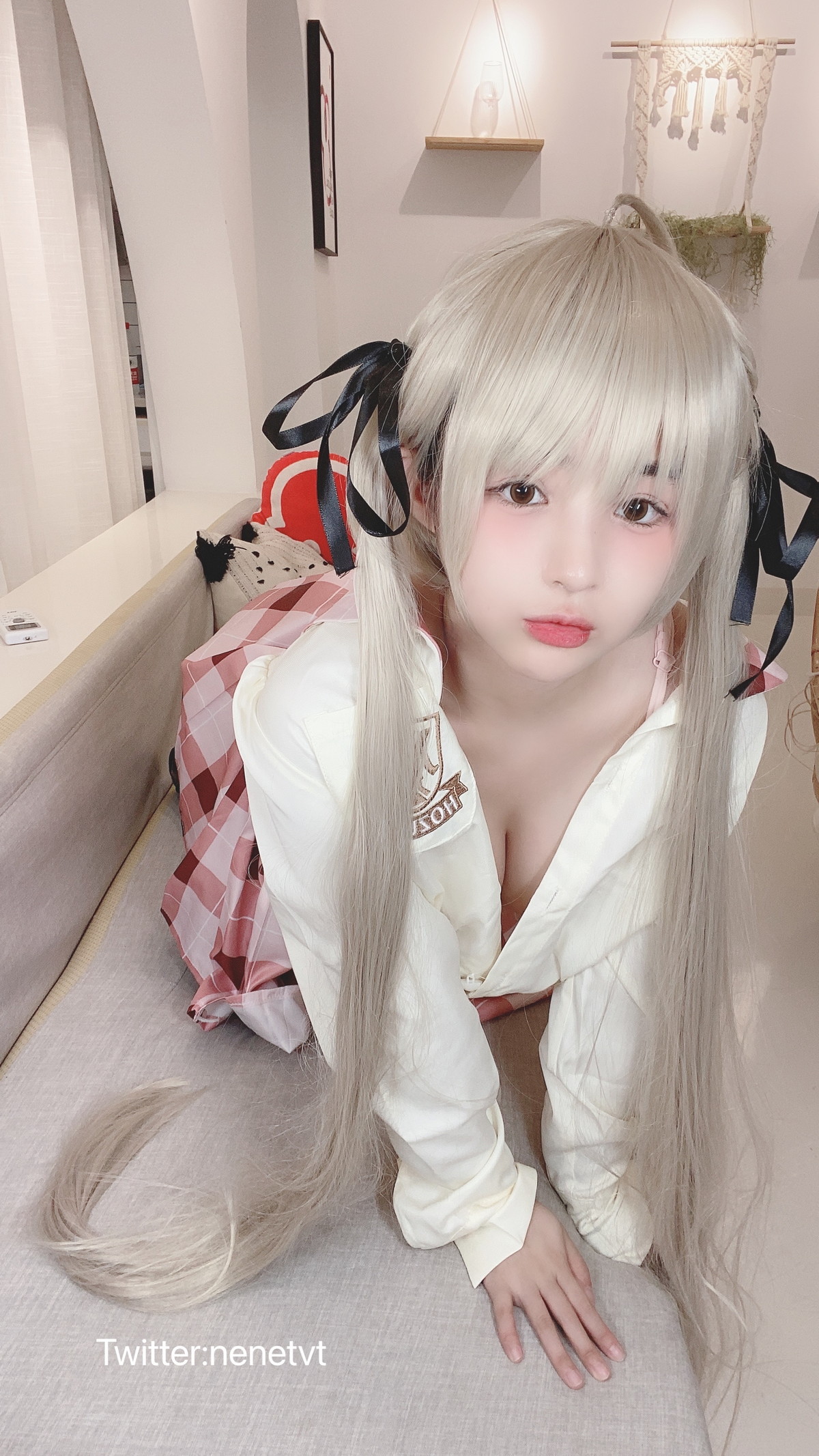 Xgyw.Net_网络美女桜井宁宁穹妹主题半脱露性感白色内衣配超薄黑丝秀翘臀美腿诱惑写真99P